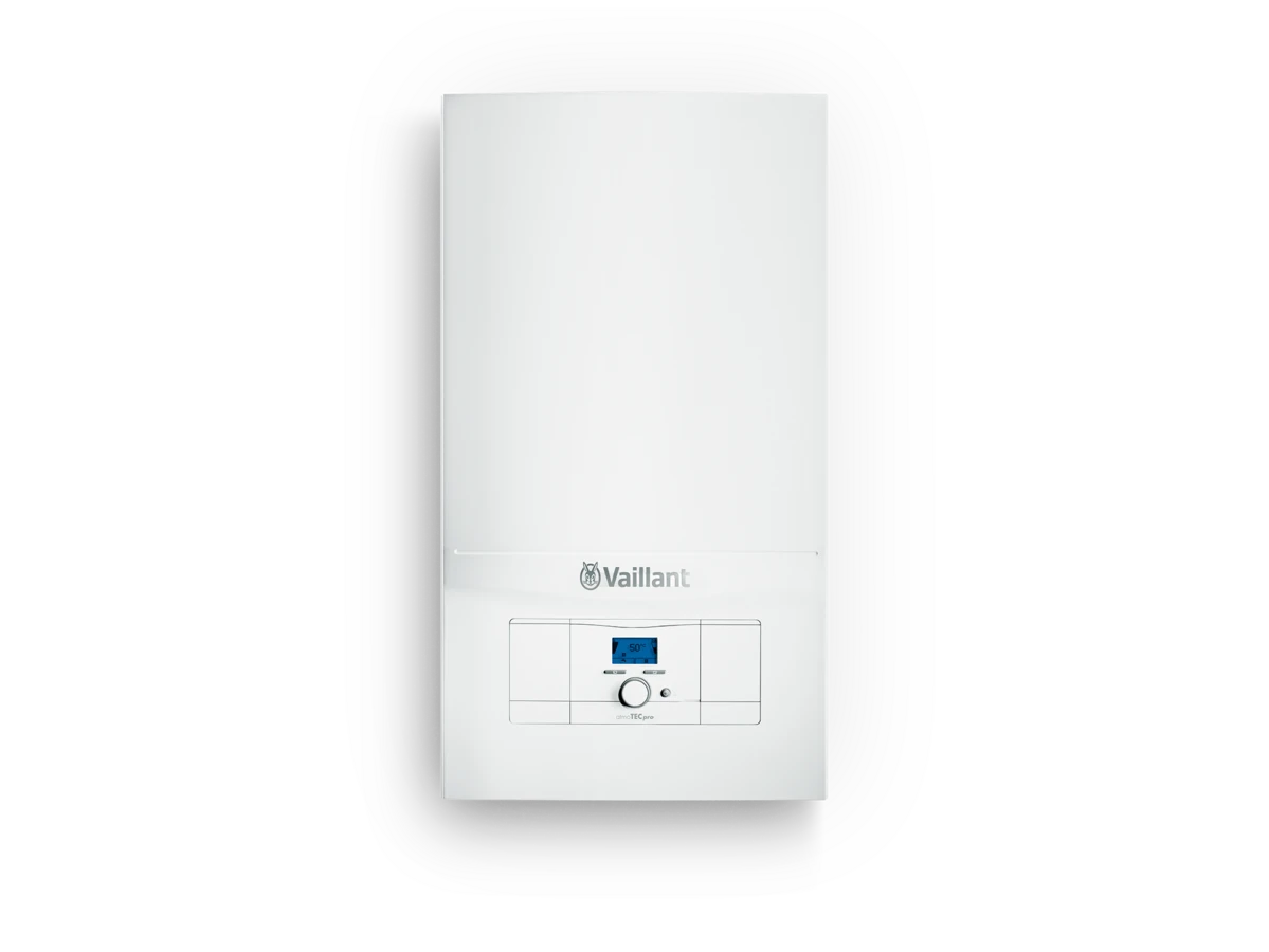 Frontal Vaillant atmoTEC pro como referencia visual de una familia atmosférica — reparacioncalderas.madrid