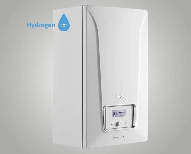 Frontal y pantalla de una caldera BAXI Platinum iPlus — reparacioncalderas.madrid