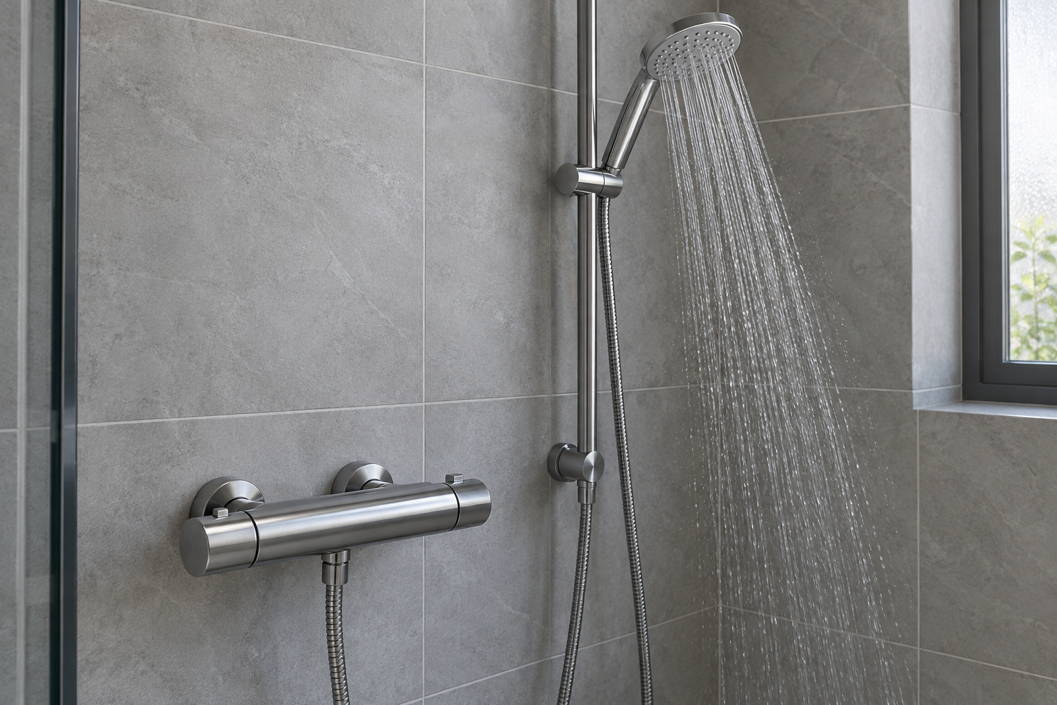 Grifería y ducha en uso: observa si el agua cambia de temperatura en este punto o también en otros grifos
