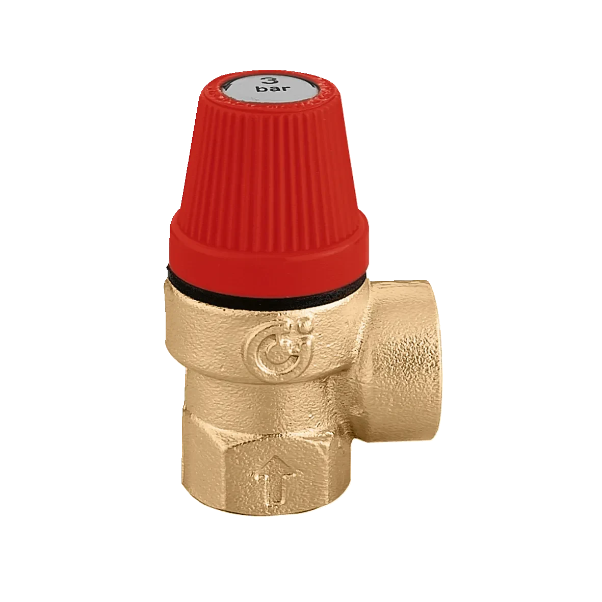 Válvula de seguridad Caleffi con salida lateral de descarga — reparacioncalderas.madrid
