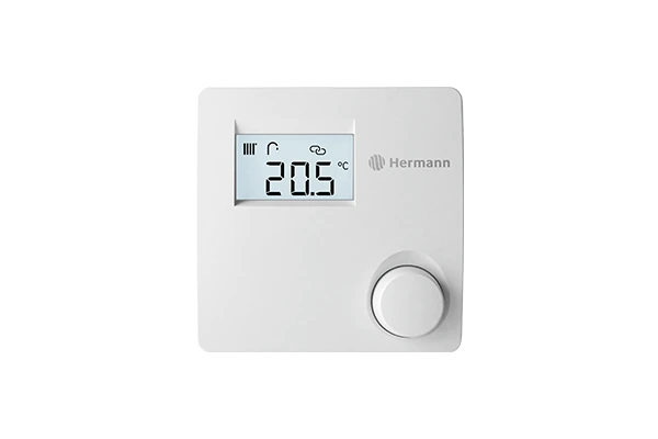 Control ambiente Hermann HRT 50/2 con mando giratorio — reparacioncalderas.madrid