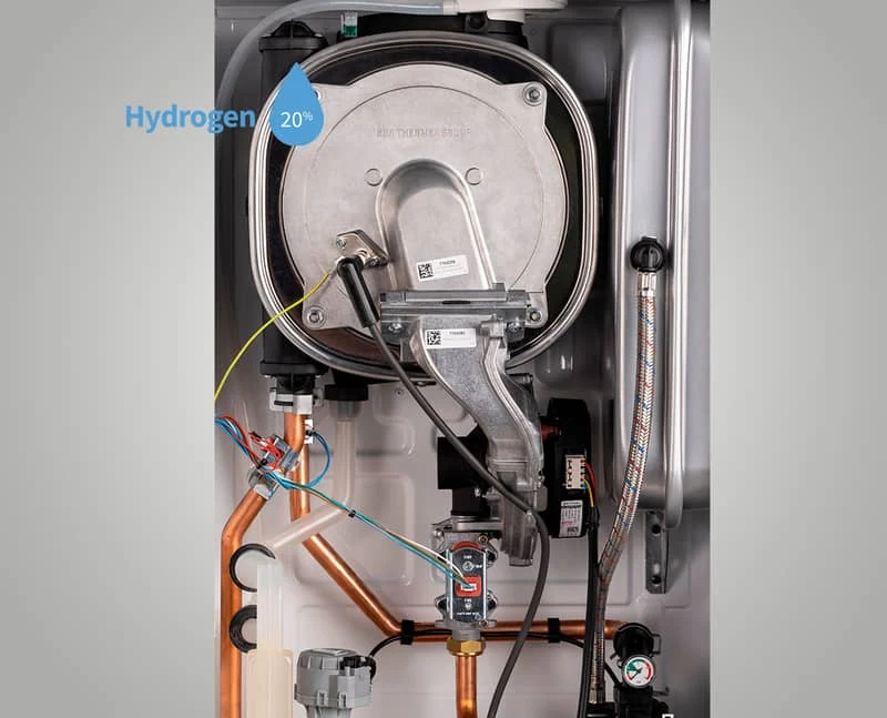 Interior de una caldera BAXI Platinum MAX iPlus mostrado por el fabricante — reparacioncalderas.madrid
