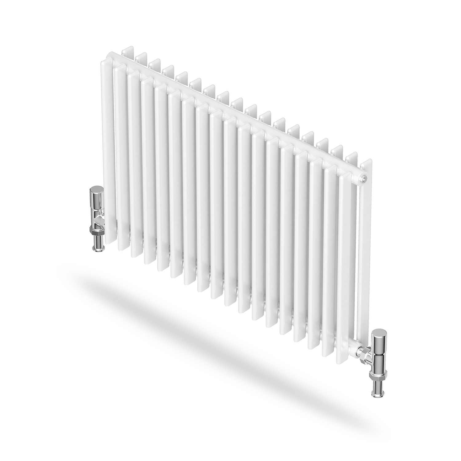 Radiador horizontal Purmo Adagio con conexiones en ambos extremos