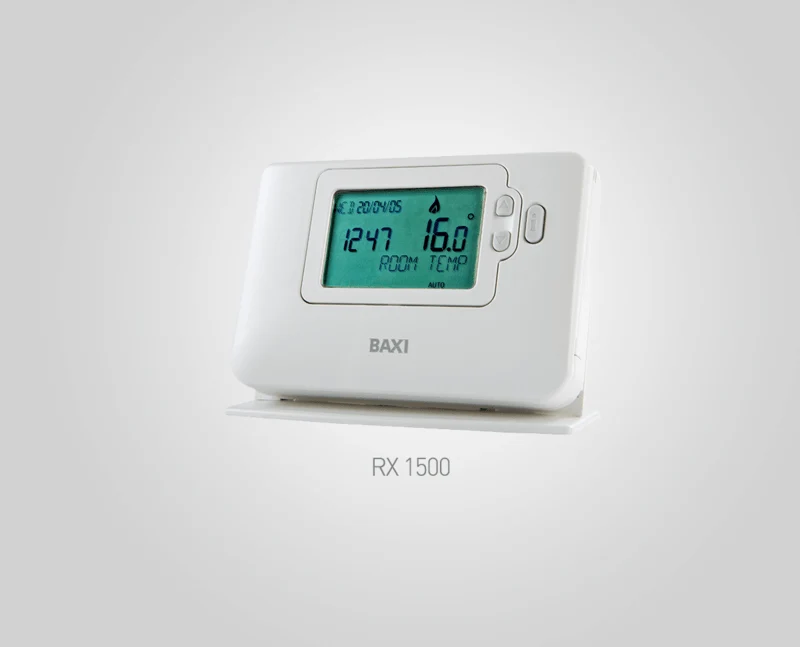 Termostato ambiente inalámbrico Baxi RX 1500 con programación — reparacioncalderas.madrid